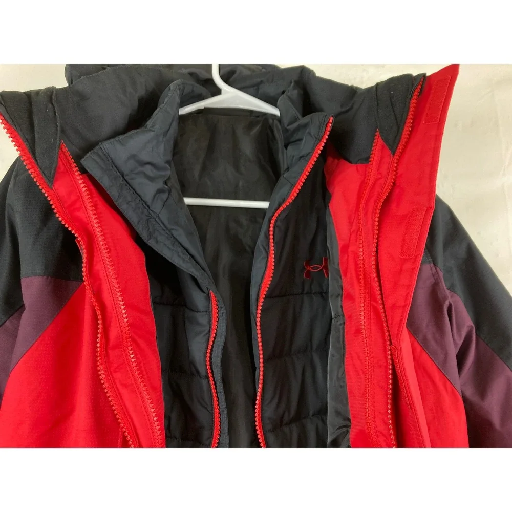 Under Armour 3-in-1 Jacket Kids Youth Boys Girls M 10 /12 Hooded Puffer Winter